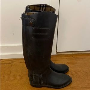 Burberry rain boots